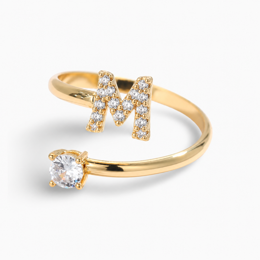 Versprechen™ – Verstellbarer Initialen-Ring