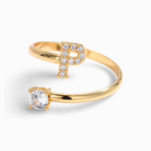 Versprechen™ – Verstellbarer Initialen-Ring