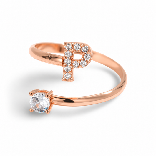 Versprechen™ – Verstellbarer Initialen-Ring