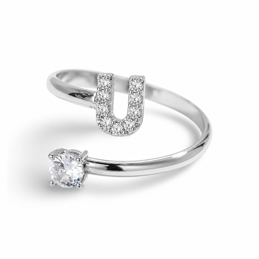 Versprechen™ – Verstellbarer Initialen-Ring