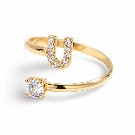 Versprechen™ – Verstellbarer Initialen-Ring