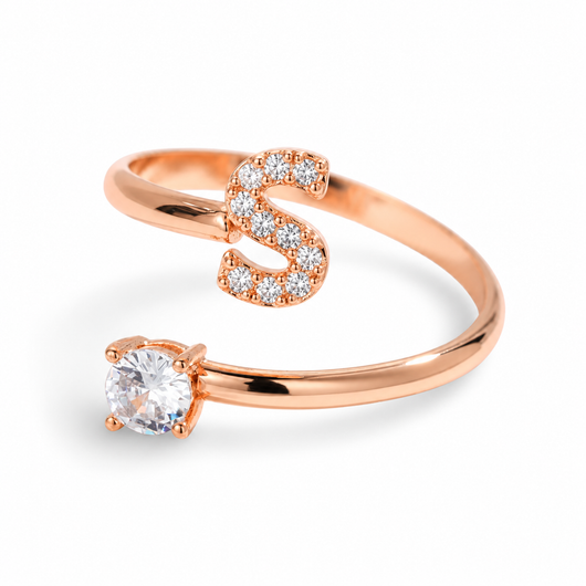Versprechen™ – Verstellbarer Initialen-Ring