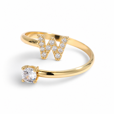 Versprechen™ – Verstellbarer Initialen-Ring