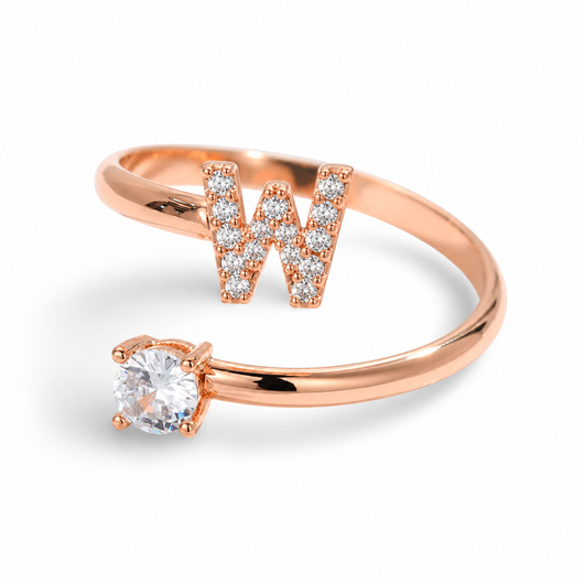 Versprechen™ – Verstellbarer Initialen-Ring