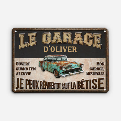 Personalisiertes Garagenschild Meine Garage™ mit Vornamen