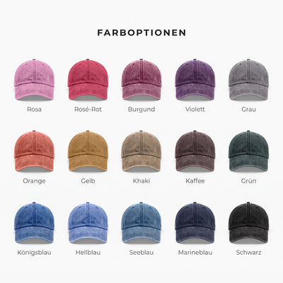 Personalisierte Kappe Rentnerpapa™ mit Papa-Figur und Vornamen