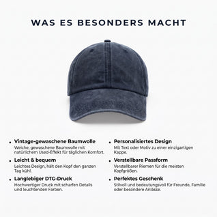Rentnerpapa™ – Personalisierte Kappe für Papa im Ruhestand