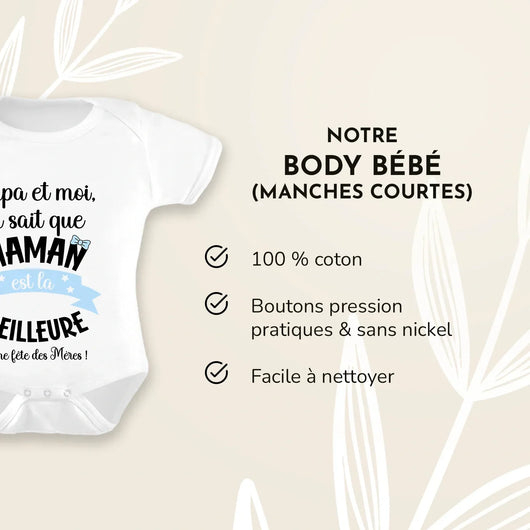 Personalisierter Babybody für Mama