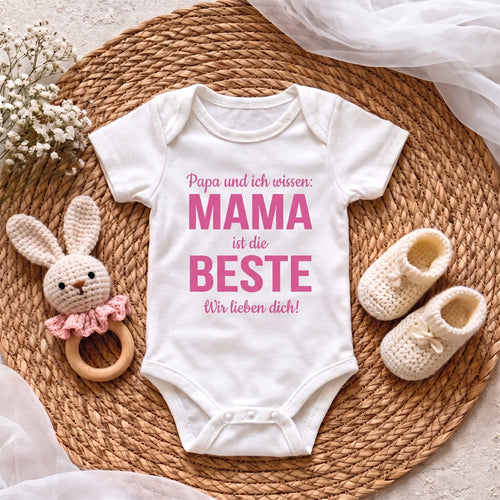 Personalisierter Babybody für Mama