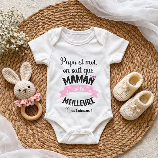 Personalisierter Babybody für Mama