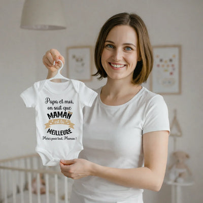 Personalisierter Babybody für Mama