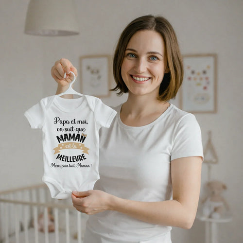 Personalisierter Babybody für Mama