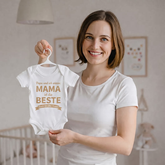 Personalisierter Babybody für Mama