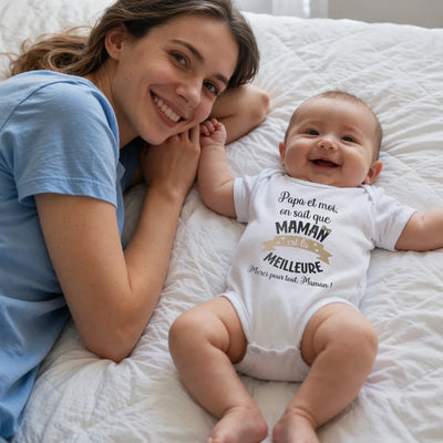 Personalisierter Babybody für Mama