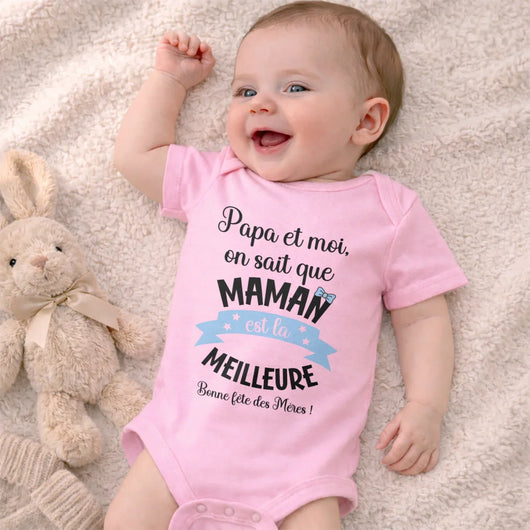 Personalisierter Babybody für Mama