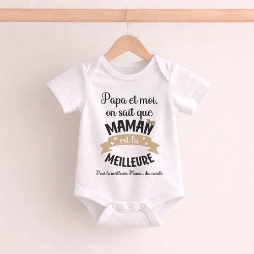 Personalisierter Babybody für Mama