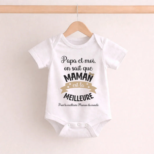 Personalisierter Babybody für Mama