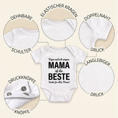 Personalisierter Babybody für Mama