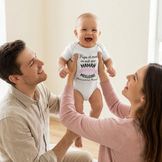 Personalisierter Babybody für Mama