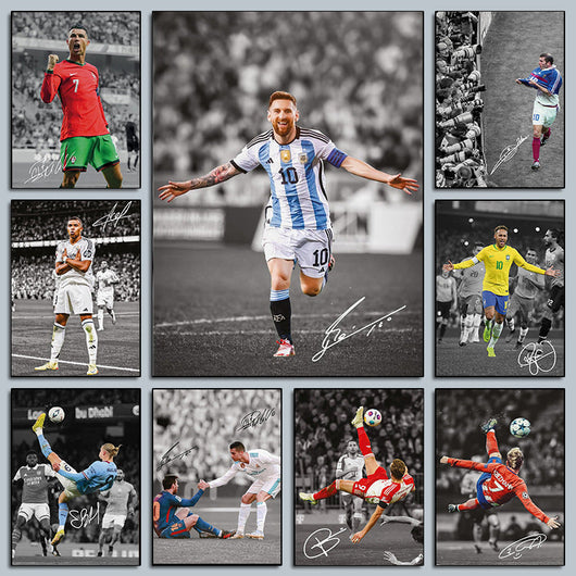 Fußballspieler-Poster