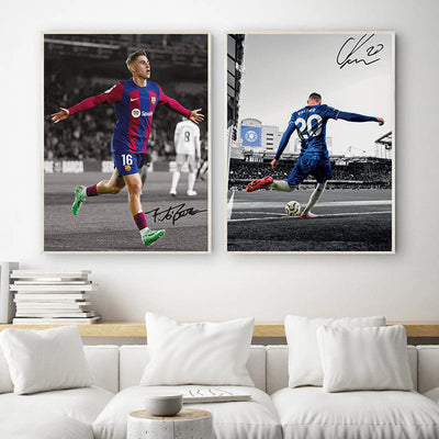 Fußballspieler-Poster