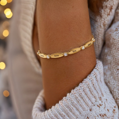 Personalisiertes Armband Liebesbande™ mit gravierten Vornamen