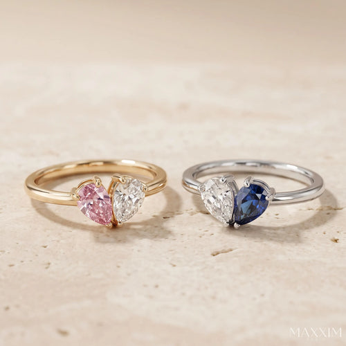 Unzertrennlich™ – Ring mit zwei Geburtssteinen
