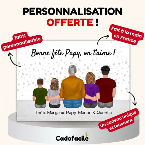 Mit Opa™ – Personalisiertes Familienposter