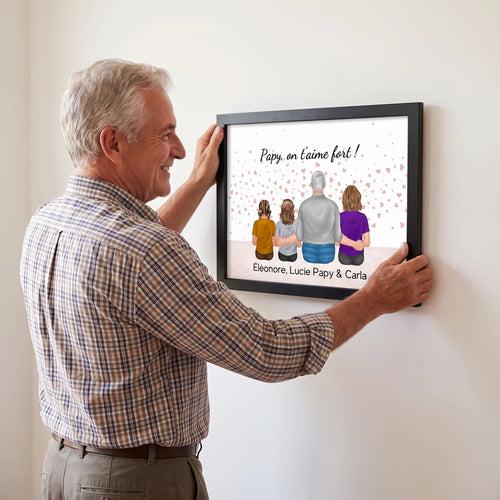 Mit Opa™ – Personalisiertes Familienposter