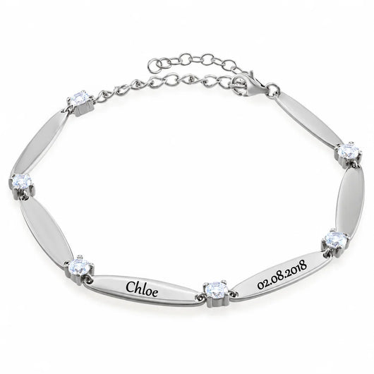 Personalisiertes Armband Liebesbande™ mit gravierten Vornamen