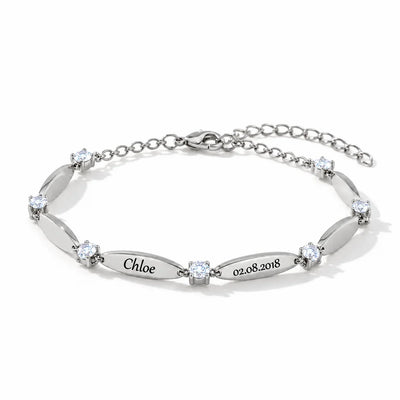 Personalisiertes Armband Liebesbande™ mit gravierten Vornamen