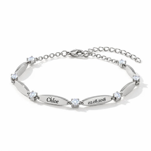 Personalisiertes Armband Liebesbande™ mit gravierten Vornamen