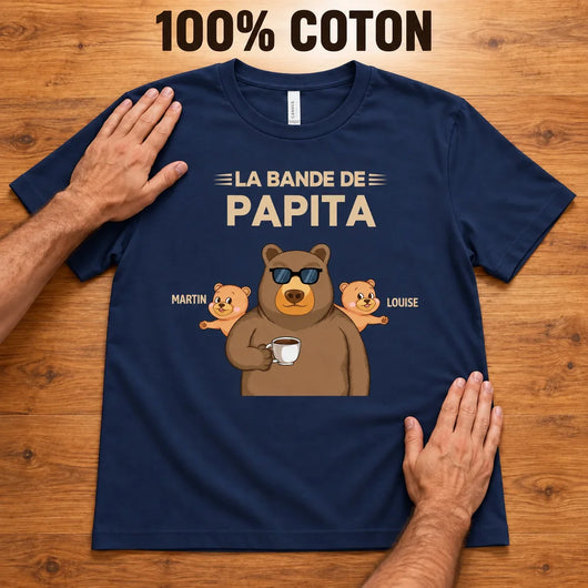 Opa Bär™ – Personalisiertes T-Shirt mit Enkelkindern