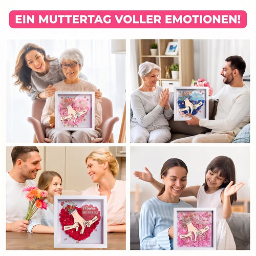 Mit Mama™ – Personalisierter Familienrahmen mit Blumen