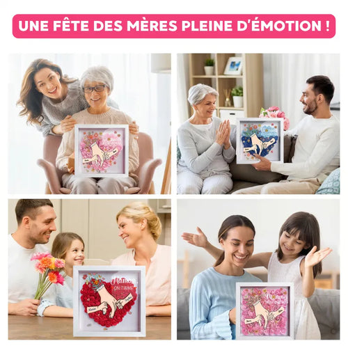Mit Mama™ – Personalisierter Familienrahmen mit Blumen