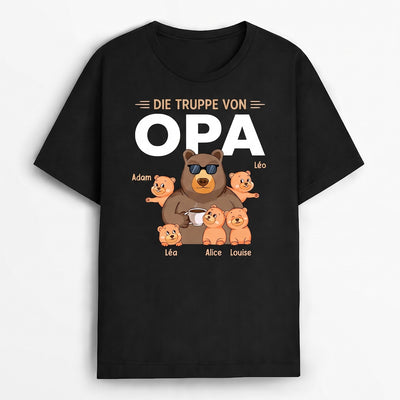 Opa Bär™ – Personalisiertes T-Shirt mit Enkelkindern