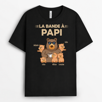 Opa Bär™ – Personalisiertes T-Shirt mit Enkelkindern