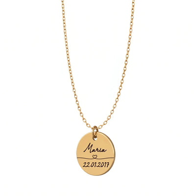 Ewiges Band™ – Erinnerungskette mit Name und Datum