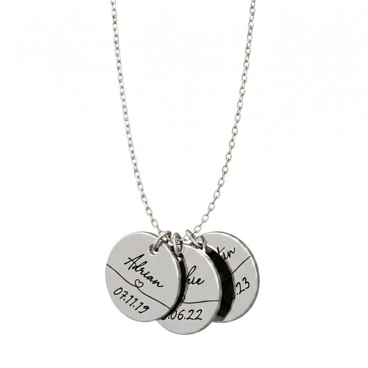 Ewiges Band™ – Erinnerungskette mit Name und Datum