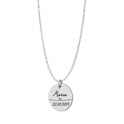 Ewiges Band™ – Erinnerungskette mit Name und Datum