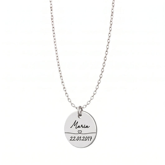 Ewiges Band™ – Erinnerungskette mit Name und Datum