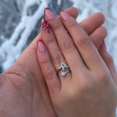 Versprechen™ – Verstellbarer Initialen-Ring