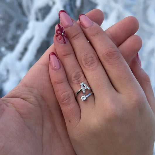 Versprechen™ – Verstellbarer Initialen-Ring
