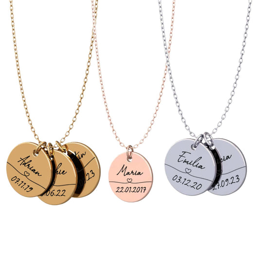 Ewiges Band™ – Erinnerungskette mit Name und Datum