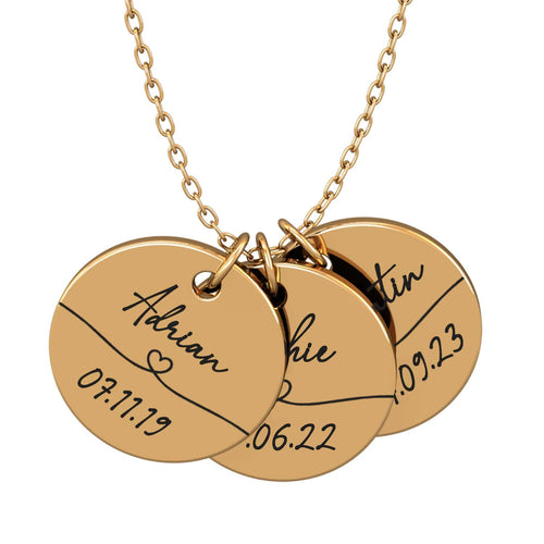 Ewiges Band™ – Erinnerungskette mit Name und Datum
