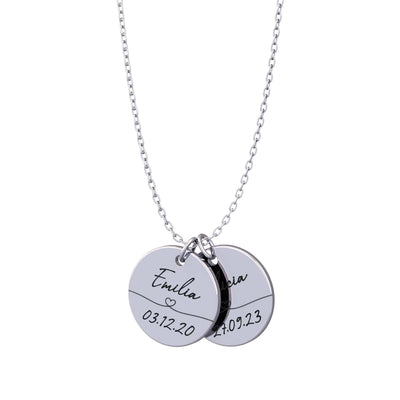 Ewiges Band™ – Erinnerungskette mit Name und Datum