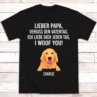 Woof You™ – Personalisiertes T-Shirt aus Baumwolle