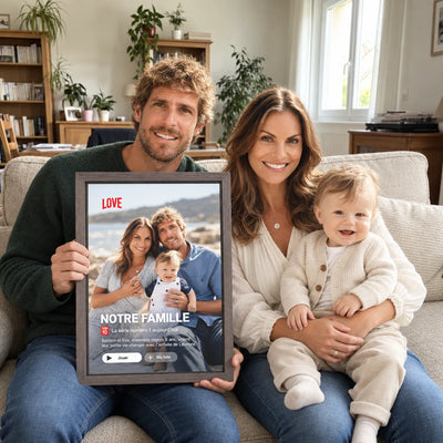 Personalisierte Paar-Leinwand im Stil eines Serien-Covers