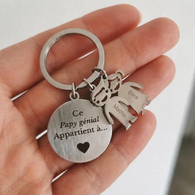 Personalisierter Schlüsselanhänger für Opa
