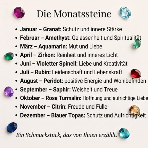 Eterna™ – Namenskette mit Geburtsstein
